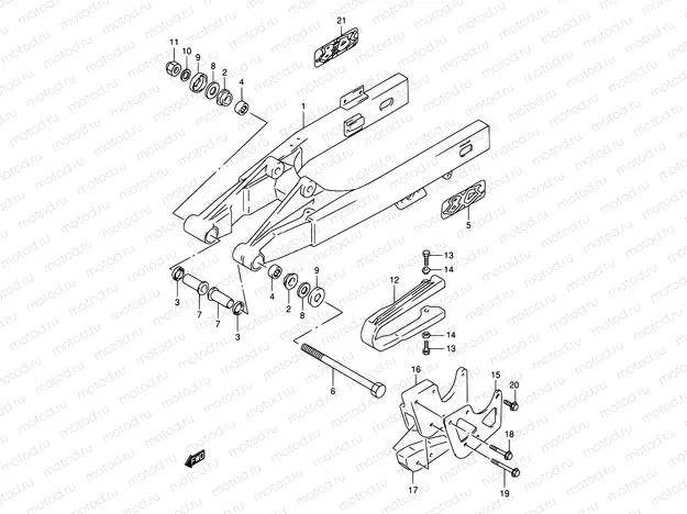 33 - REAR SWINGING ARM