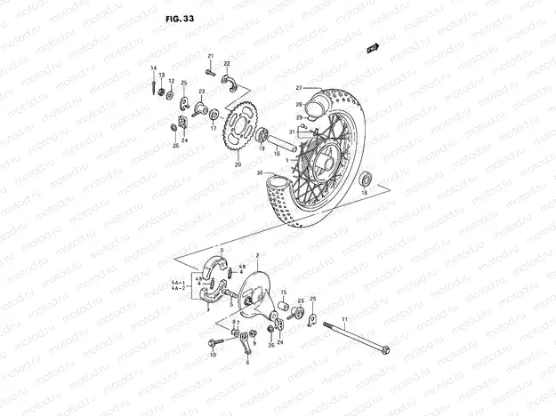 33 - REAR WHEEL