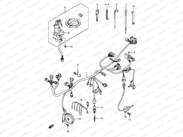 33 - WIRING HARNESS (GSF650K5/K6/UK5/UK6)