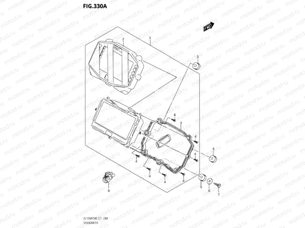 330A - SPEEDOMETER (DL1050RQ)