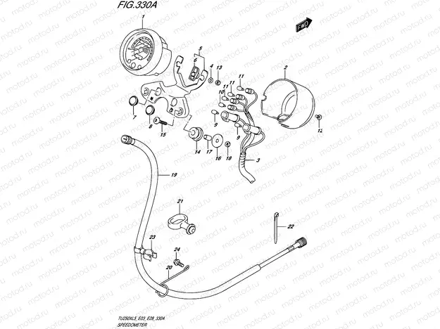 330A - SPEEDOMETER (TU250XL5 E03)