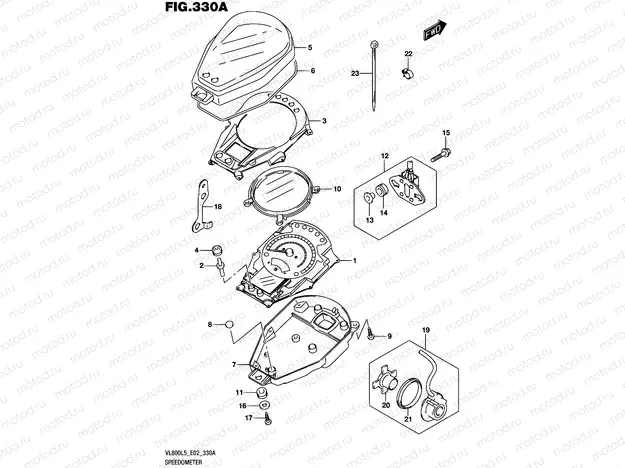 330A - SPEEDOMETER (VL800L5 E02)