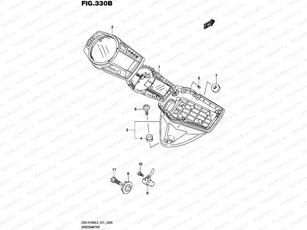 330B - SPEEDOMETER (GSX-R1000UFL5 E21)
