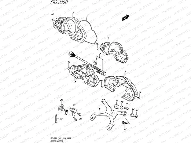 330B - SPEEDOMETER (SFV650L5 E28)