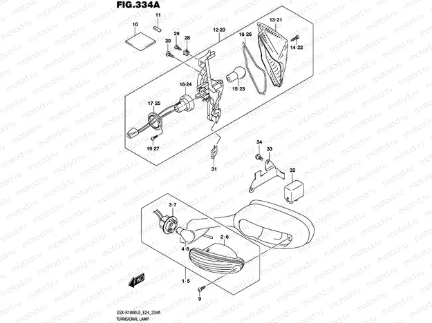 334A - TURNSIGNAL LAMP