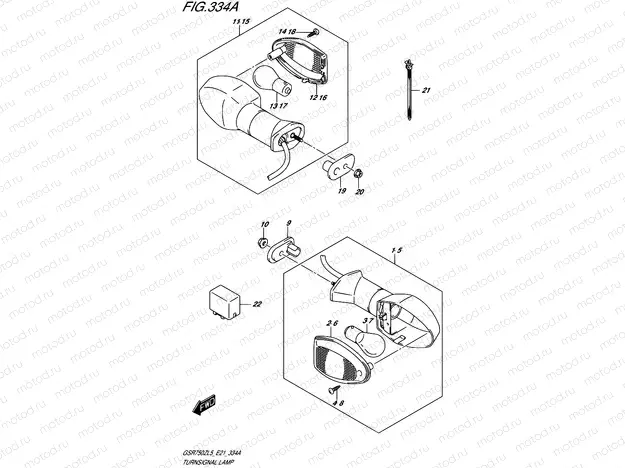 334A - TURNSIGNAL LAMP