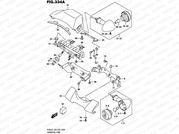 334A - TURNSIGNAL LAMP (VL800L5 E03)