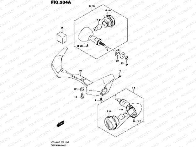 334A - TURNSIGNAL LAMP (VZR1800L7 E19)