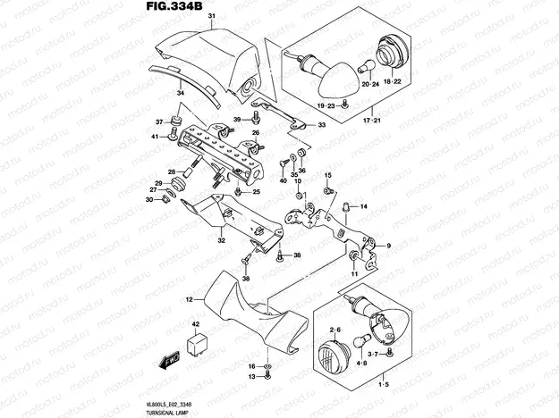 334B - TURNSIGNAL LAMP (VL800L5 E19)