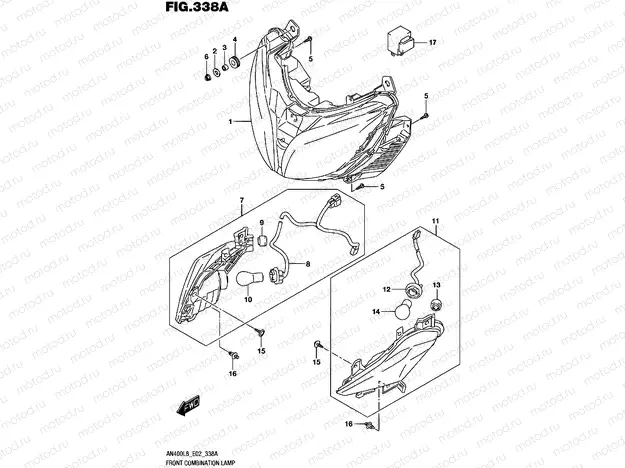 338A - FRONT COMBINATION LAMP