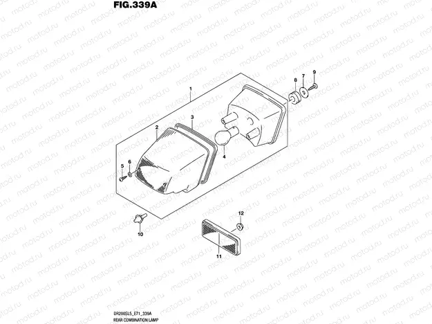 339A - REAR COMBINATION LAMP