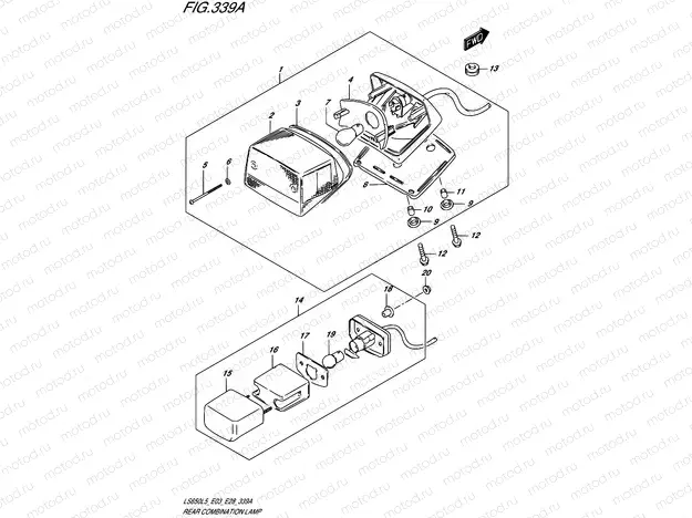 339A - REAR COMBINATION LAMP