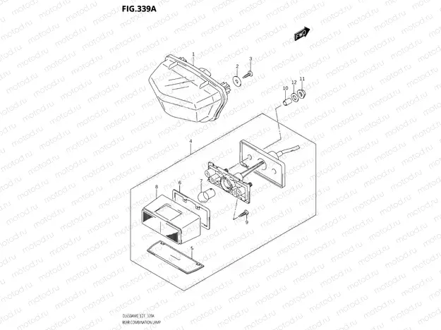 339A - REAR COMBINATION LAMP