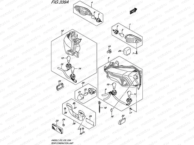 339A - REAR COMBINATION LAMP
