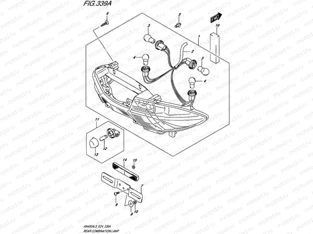 339A - REAR COMBINATION LAMP