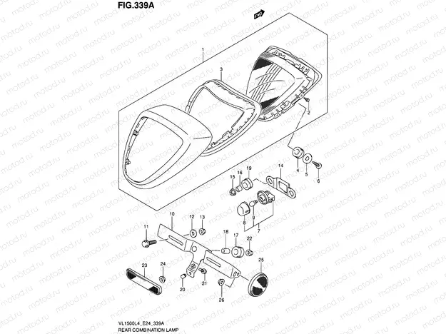 339A - REAR COMBINATION LAMP (VL1500L4 E24)