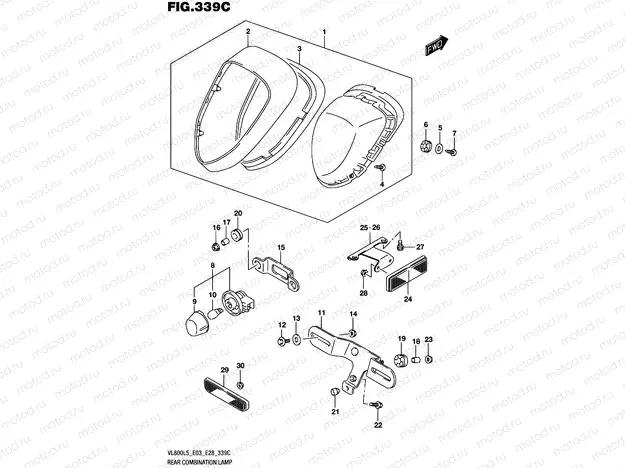 339C - REAR COMBINATION LAMP (VL800TL5 E03)