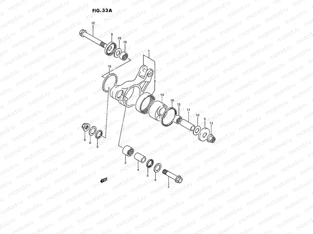 33A - CUSHION LEVER (MODEL H/K)