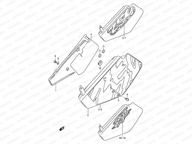 33A - FRAME COVER (MODEL N/P/R)