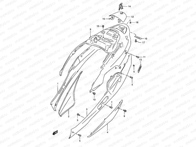 33A - FRAME COVER (MODEL T/V)