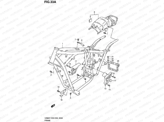 33A - FRAME (MODEL K1/K2/K3)