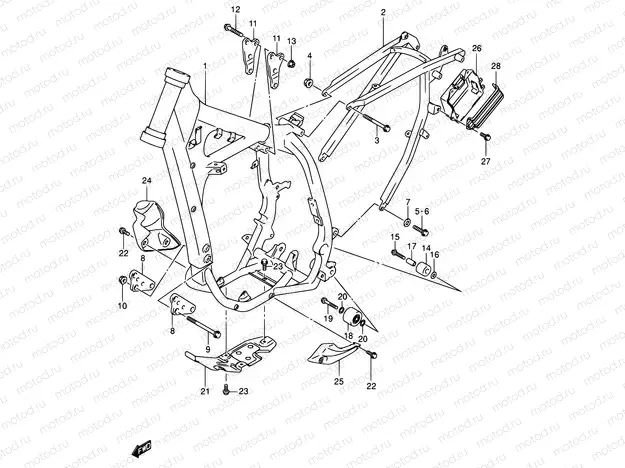 33A - FRAME (MODEL K1/K2/K3/K4)