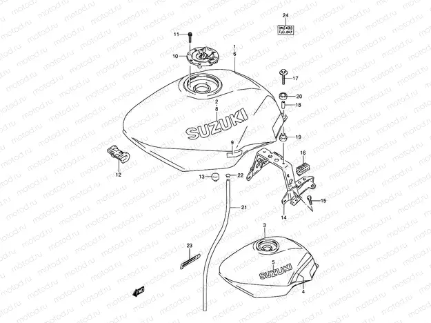 33A - FUEL TANK (MODEL M/N)