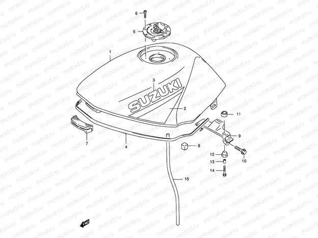 33A - FUEL TANK (MODEL W/X)