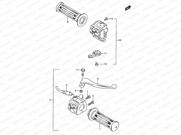 33A - HANDLE SWITCH (MODEL T)