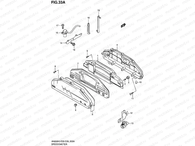 33A - SPEEDOMETER (AN650K5)