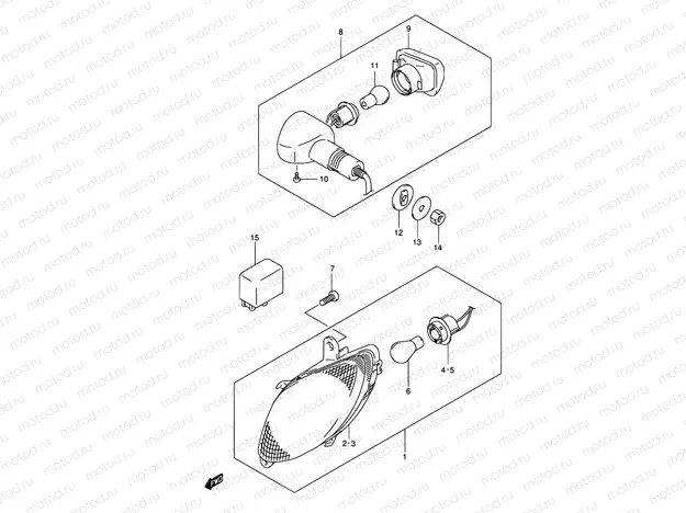 33A - TURNSIGNAL LAMP (MODEL K5/K6/K7)