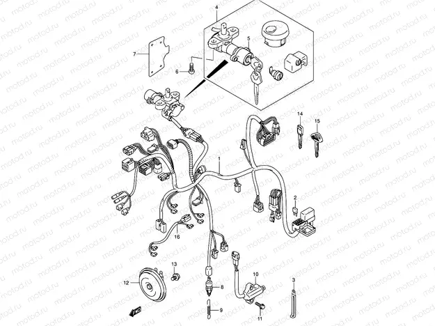 33A - WIRING HARNESS (VL800K3/ZK3)