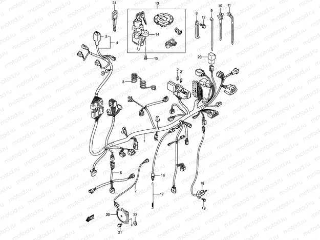 33B - WIRING HARNESS (MODEL K4/K5/K6)