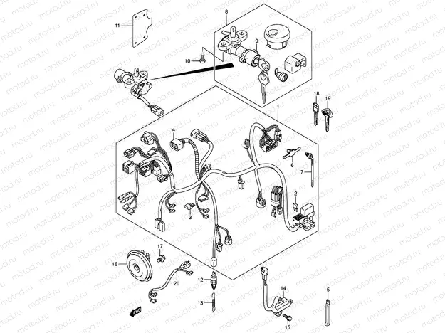 33B - WIRING HARNESS (VL800K4/ZK4)
