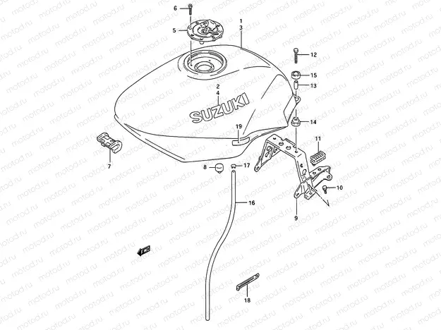 33C - FUEL TANK (MODEL P/R/S/T)
