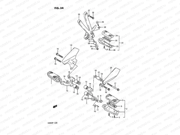 34 - FOOTREST