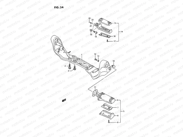 34 - FOOTREST