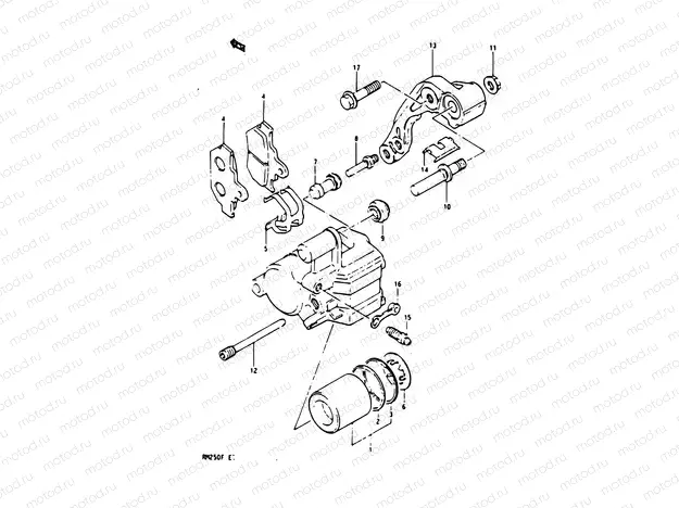 34 - FRONT CALIPER (MODEL F)
