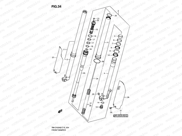 34 - FRONT DAMPER