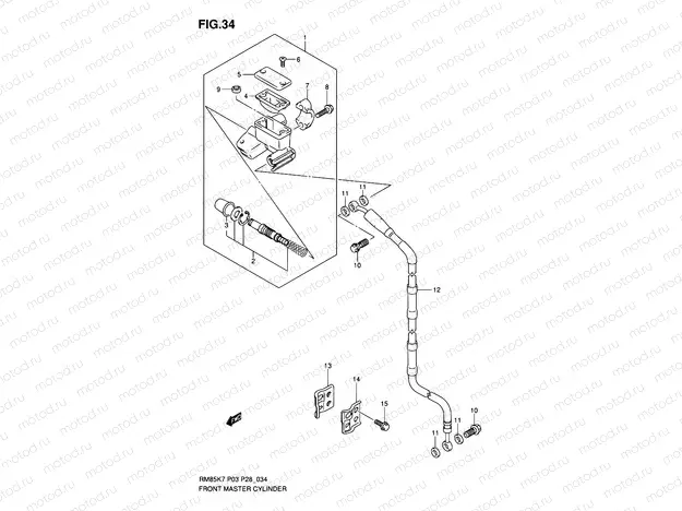 34 - FRONT MASTER CYLINDER