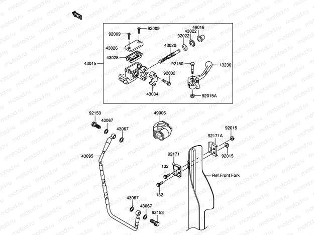 34 - FRONT MASTER CYLINDER
