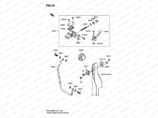 34 - FRONT MASTER CYLINDER