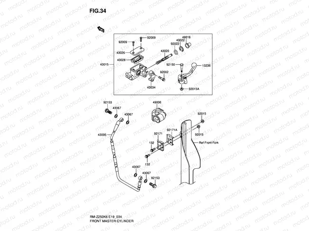 34 - FRONT MASTER CYLINDER