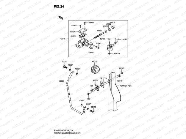 34 - FRONT MASTER CYLINDER