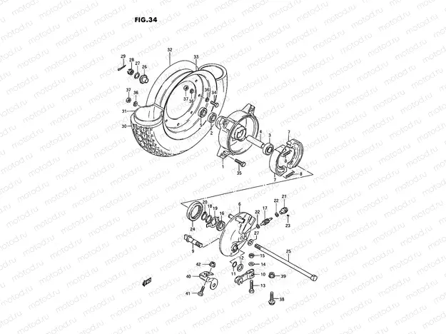 34 - FRONT WHEEL