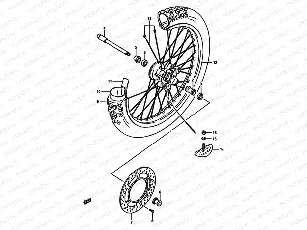 34 - FRONT WHEEL