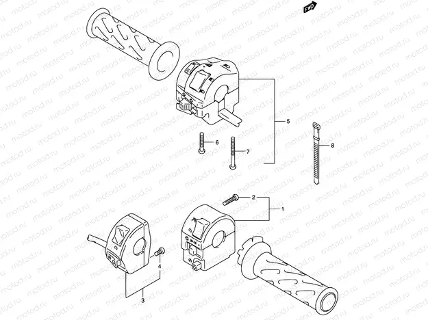 34 - HANDLE SWITCH (MODEL K2)