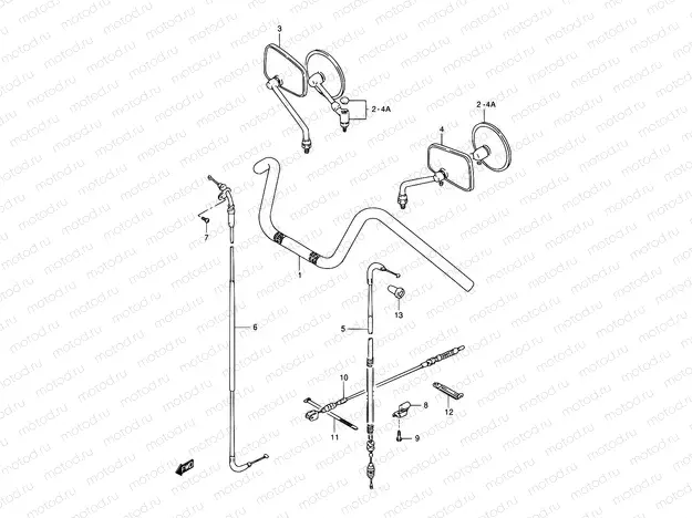 34 - HANDLEBAR - CABLE