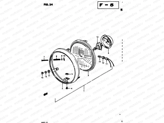34 - HEADLAMP (E17,E18,E21,E22,E26,E34)