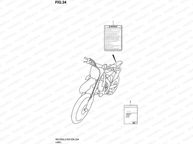 34 - LABEL (RM-Z250L3 E28)